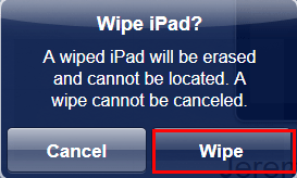 Find My iPhone Remote Wipe